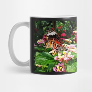 Torn Common Lacewing Butterfly (Cethosa biblis) Mug